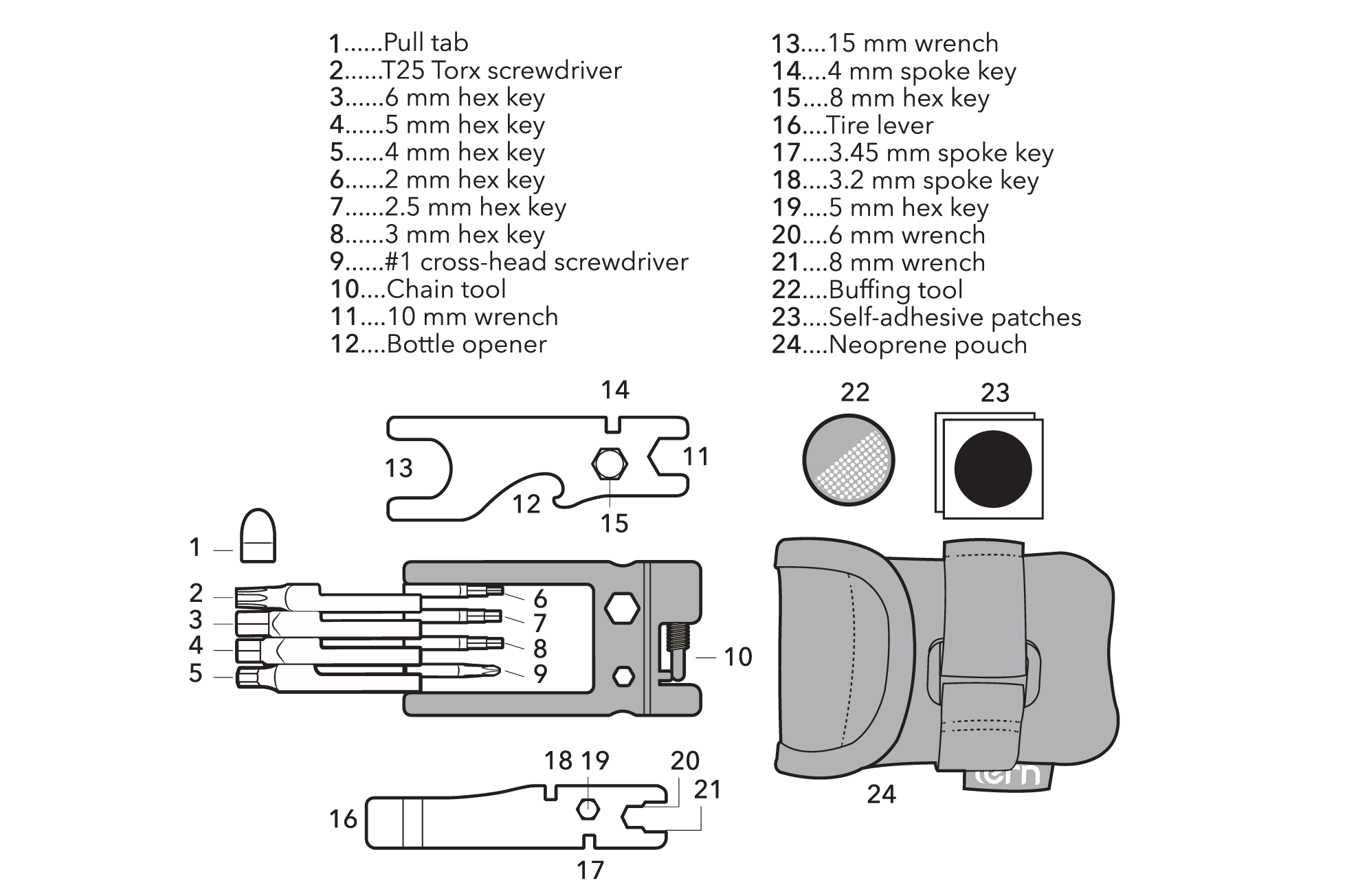 Tern Tool - Clé multi-outils